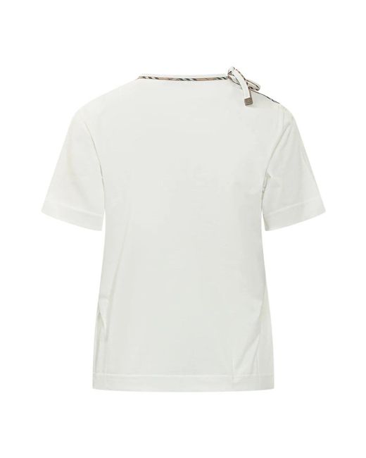 Burberry White T-Shirts