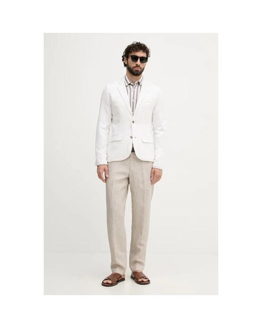 Blazers Lindbergh pour homme en coloris White