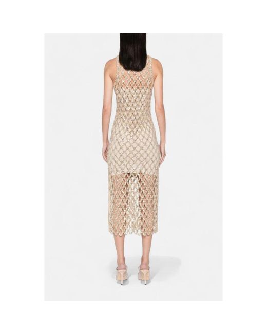 Patrizia Pepe Metallic Midi Dresses