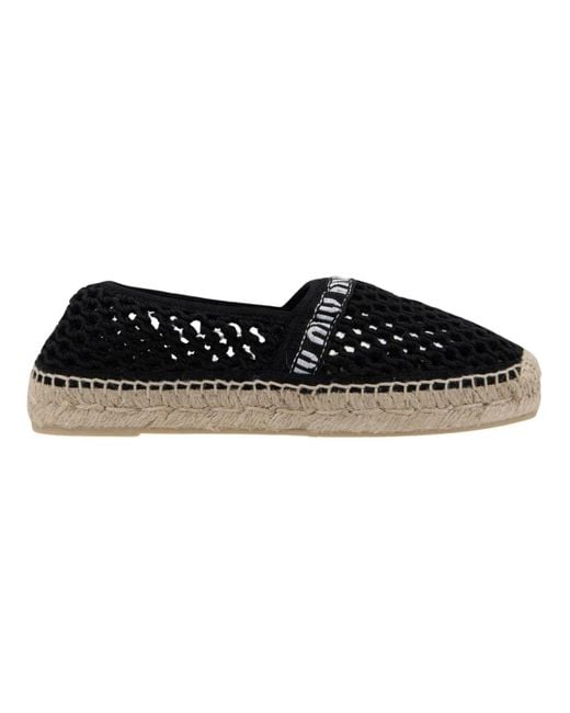 Miu Miu Black Espadrilles