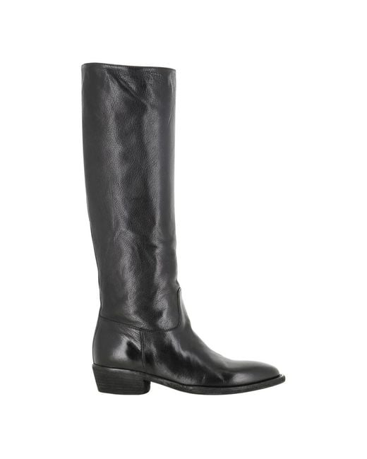 Officine Creative Black High Boots