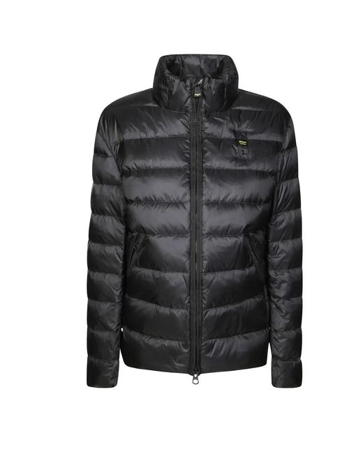 Blauer Jassen ,Zwart ,Nylon Austin Giubbotto Con Cappuccio in het Black voor heren