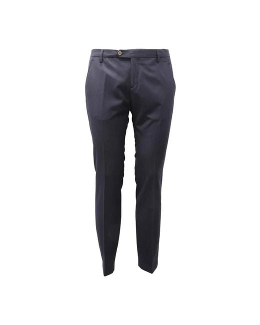 Michael Coal Blue Slim-Fit Trousers for men
