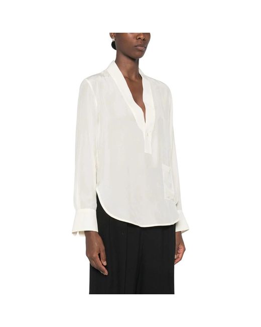 Victoria Beckham White Blouses
