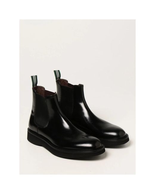 Green George Black Ankle Boots for men