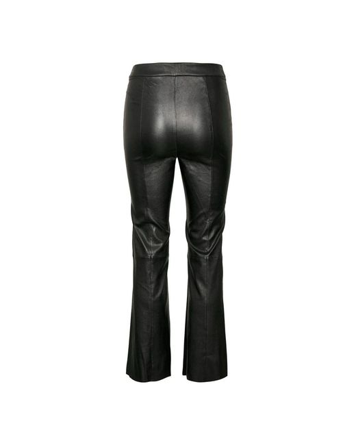 Gestuz Gray Leather Trousers
