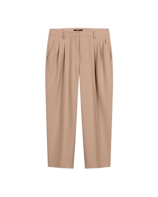 Luisa Cerano Natural Tapered Trousers