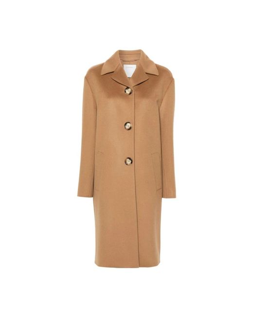 Sportmax Brown Single-Breasted Coats