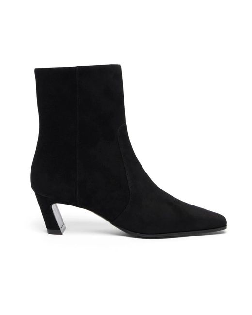 Stuart Weitzman Schoenen ,Zwart ,Stassi Zip Bootie 50 in het Black
