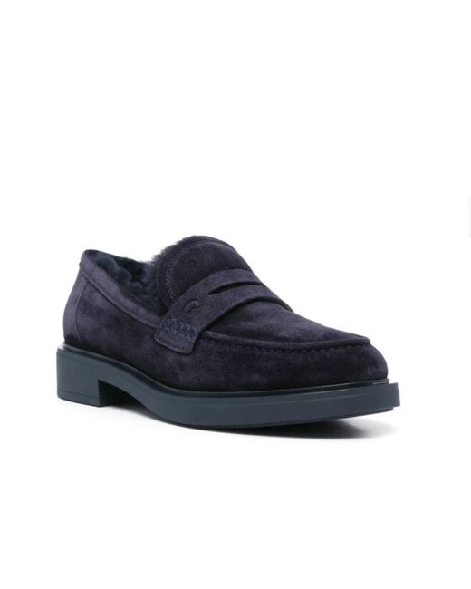 Gianvito Rossi Blue Loafers