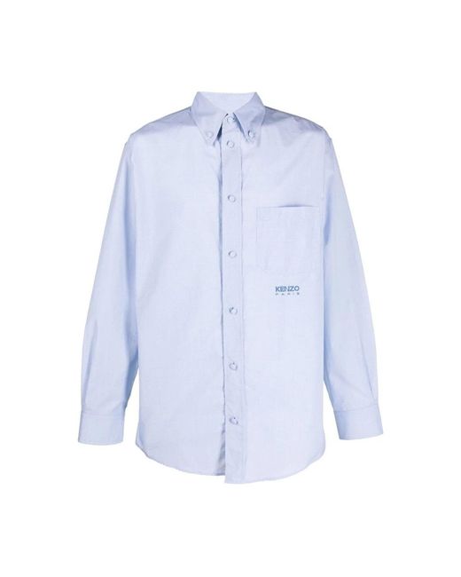 KENZO Blue Casual Shirts for men