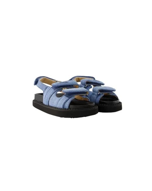 Isabel Marant Blue Flat Sandals