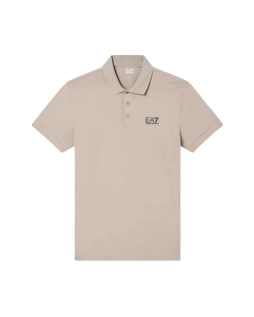 EA7 Tops ,Polo Met Logo in het Natural voor heren