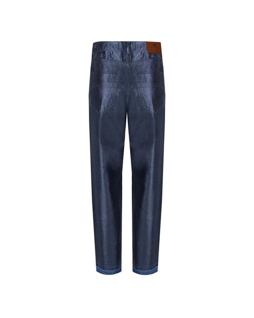 Elisabetta Franchi Blue Straight Jeans