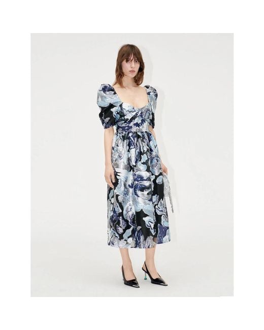 Stine Goya Blue Midi Dresses