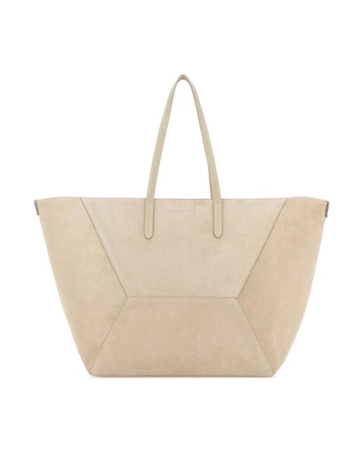 Brunello Cucinelli Natural Shopping Bags