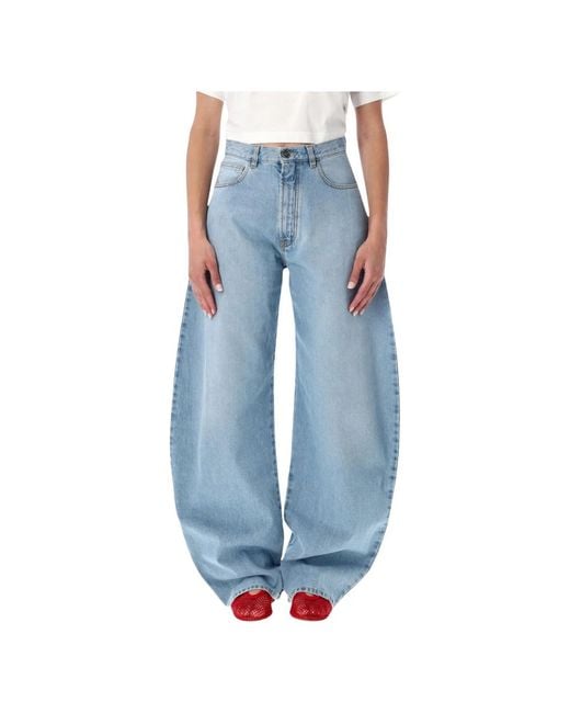Alaïa Blue Wide Jeans