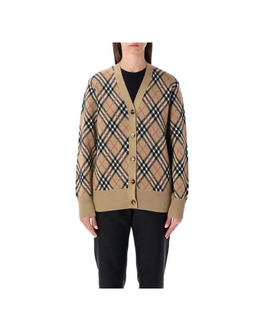 Cardigans Burberry en coloris Natural