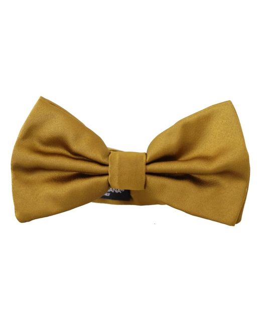 Dolce & Gabbana Yellow Bow Ties for men