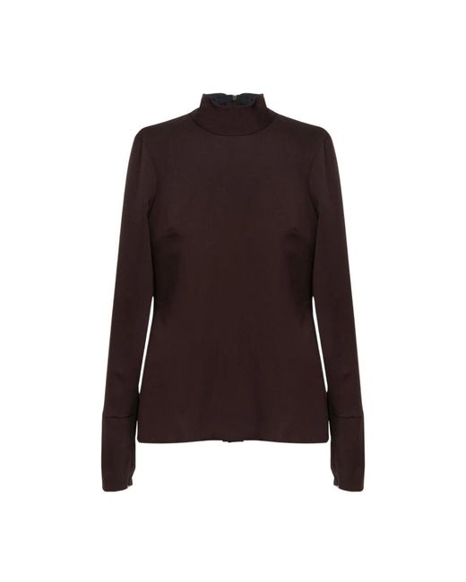 Thelatest Brown Long Sleeve T-Shirts