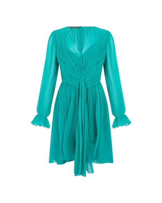 Alberta Ferretti Blue Short Dresses