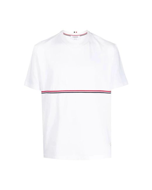 Thom Browne Tops ,Wit ,Katoen T-Shirts in het White voor heren