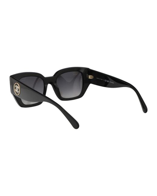 Chanel Black Stylische sonnenbrille mit modell 0ch5506
