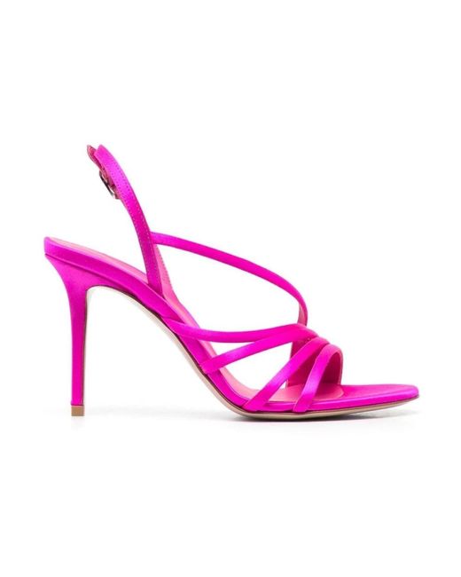 Sandalias de tacón alto rosa intenso Le Silla de color Pink