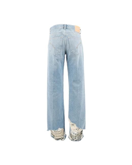 Dondup Blue Straight Fit Jeans for men