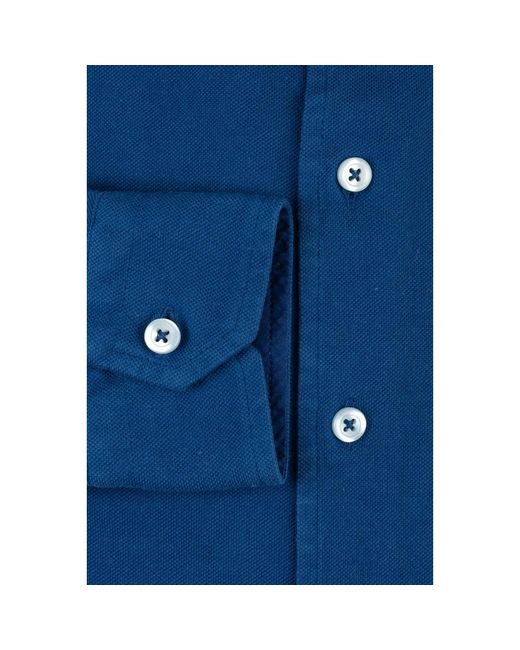 Gran Sasso Blue Casual Shirts for men