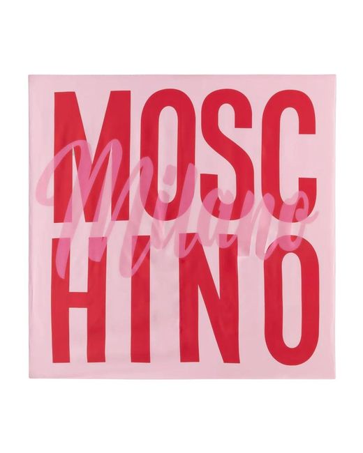 Moschino Red Seidenschal