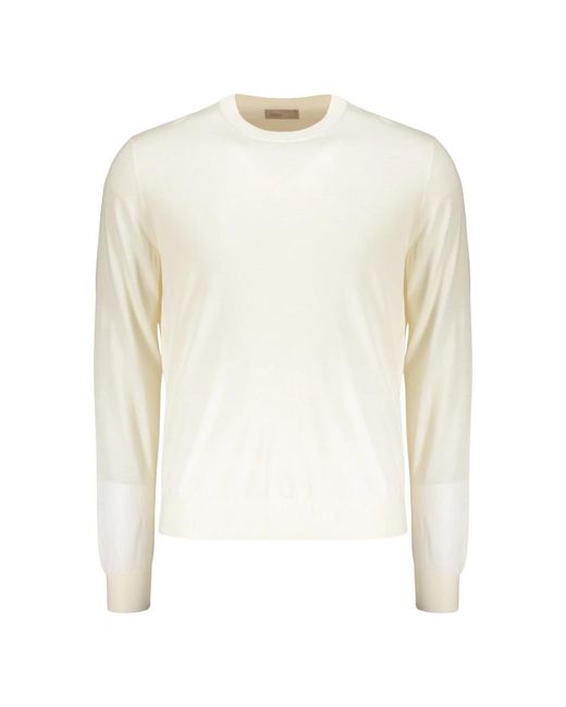 Herno Elegante Lichte Trui Met Lange Mouwen in het White voor heren