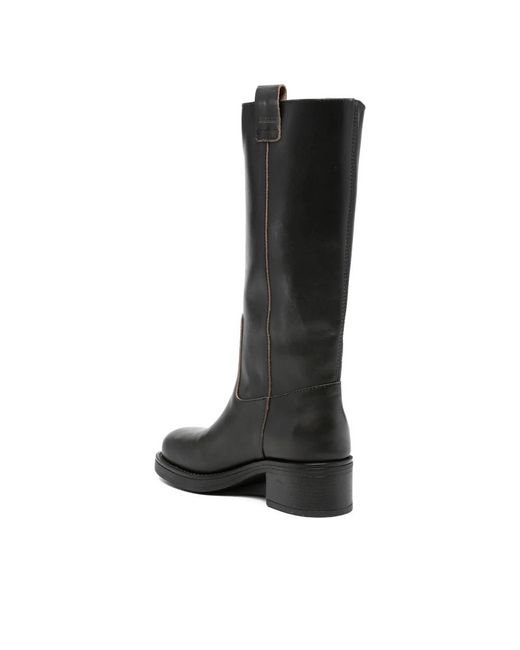 Alohas Black Heeled Boots