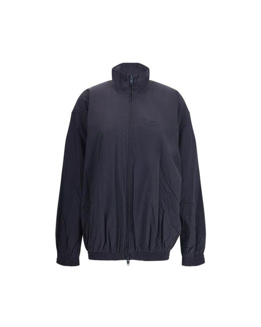 Balenciaga Jassen ,Blauw ,Polyester Waterdichte Urban Jas in het Blue