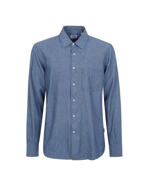 Aspesi Chambray Hemd in Blue für Herren