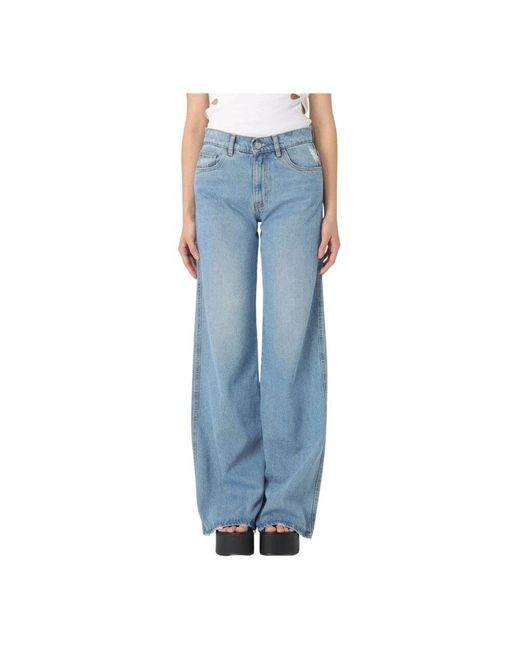 Coperni Blue Stylische Wide Leg Jeans