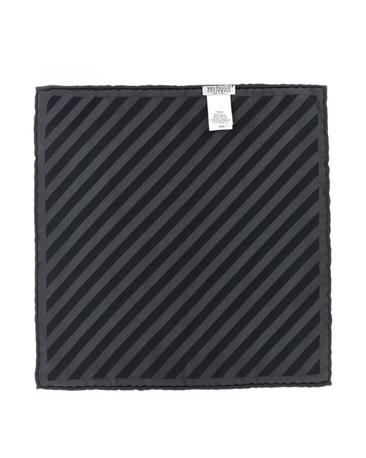 Brunello Cucinelli Black Handkerchiefs for men