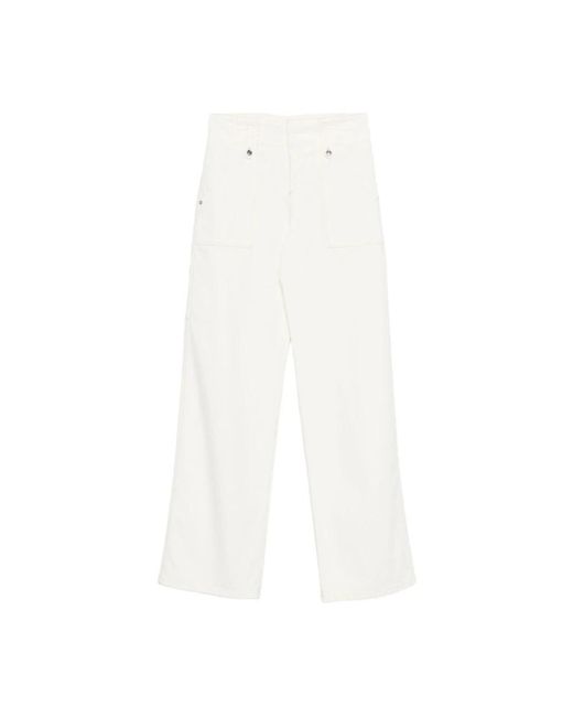 Ermanno Scervino White Wide Jeans