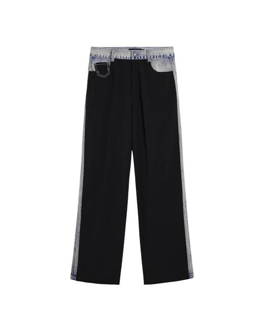 Desigual Black Wide Trousers