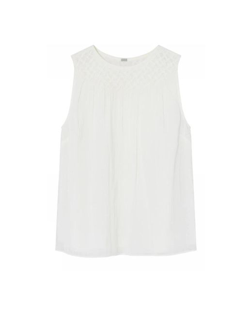 GUSTAV White Sleeveless Tops