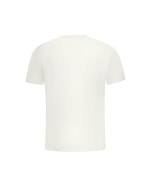 North Sails Tops ,Wit ,Katoen Wit Katoenen Crew Neck T-Shirt in het White voor heren