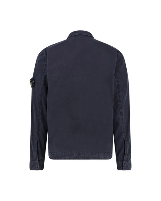 Stone Island Blue Light Jackets for men
