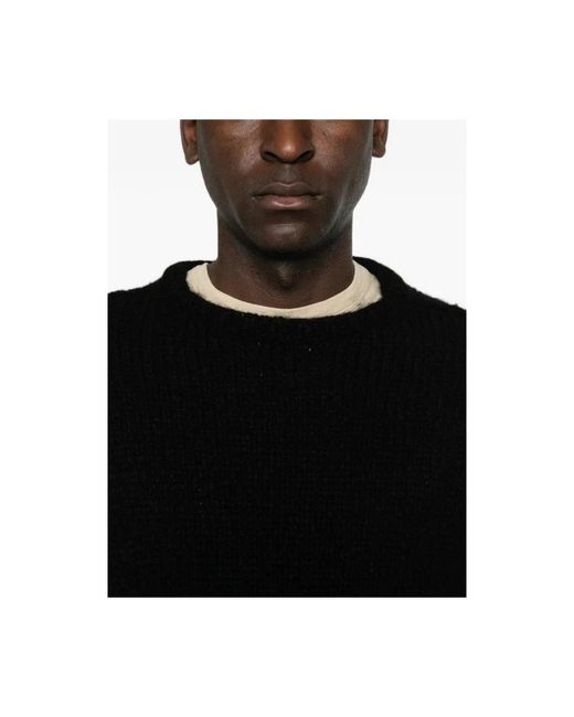 Rick Owens Black Cashmere Knitwear for men