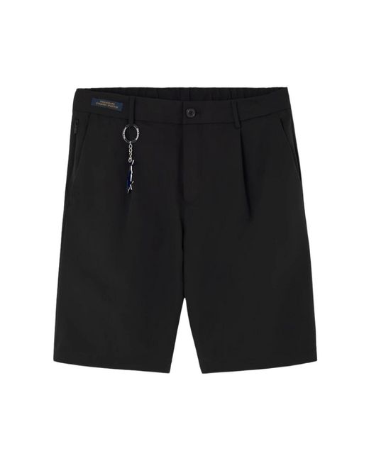 Paul & Shark Black Casual Shorts for men