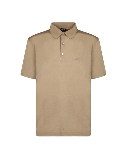 Zegna Natural Polo Shirts for men