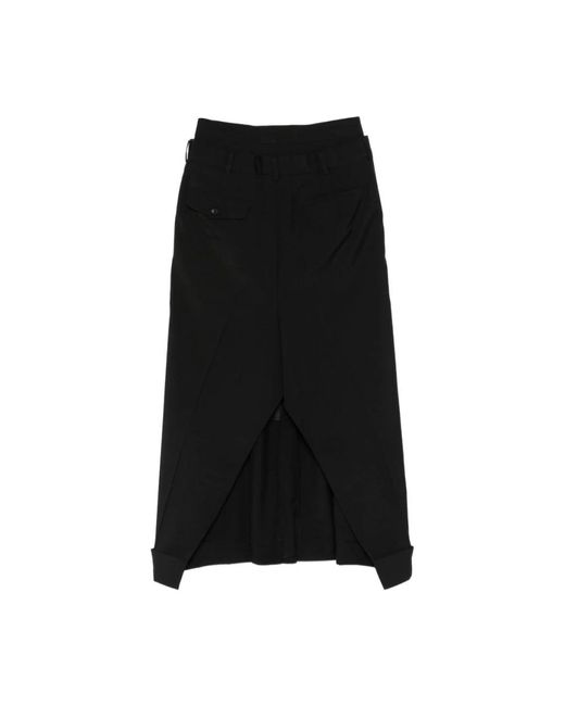 Junya Watanabe Midi Rok in het Black