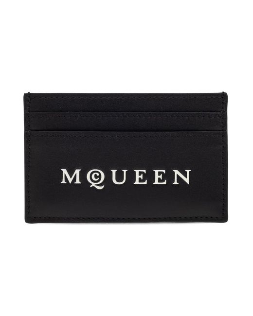 Alexander McQueen Schwarze Graue Leder Clutch Stilvolles Design in Black für Herren