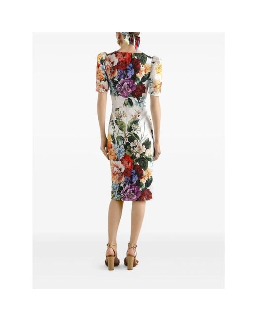 Midi Dresses di Dolce & Gabbana in Metallic