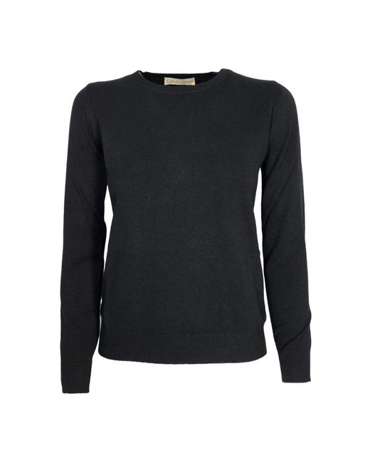 Cashmere Company Black Round-Neck Knitwear