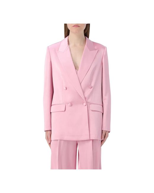 Twin Set Pink Stilvolle jacken für frauen